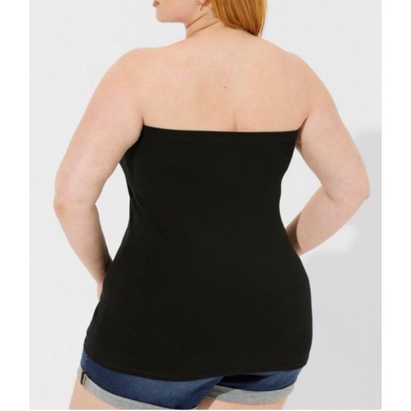 🆕 Black Foxy Strapless Tube Top 2 2X 18 20 NWT Torrid New! Women’s - Picture 3 of 5